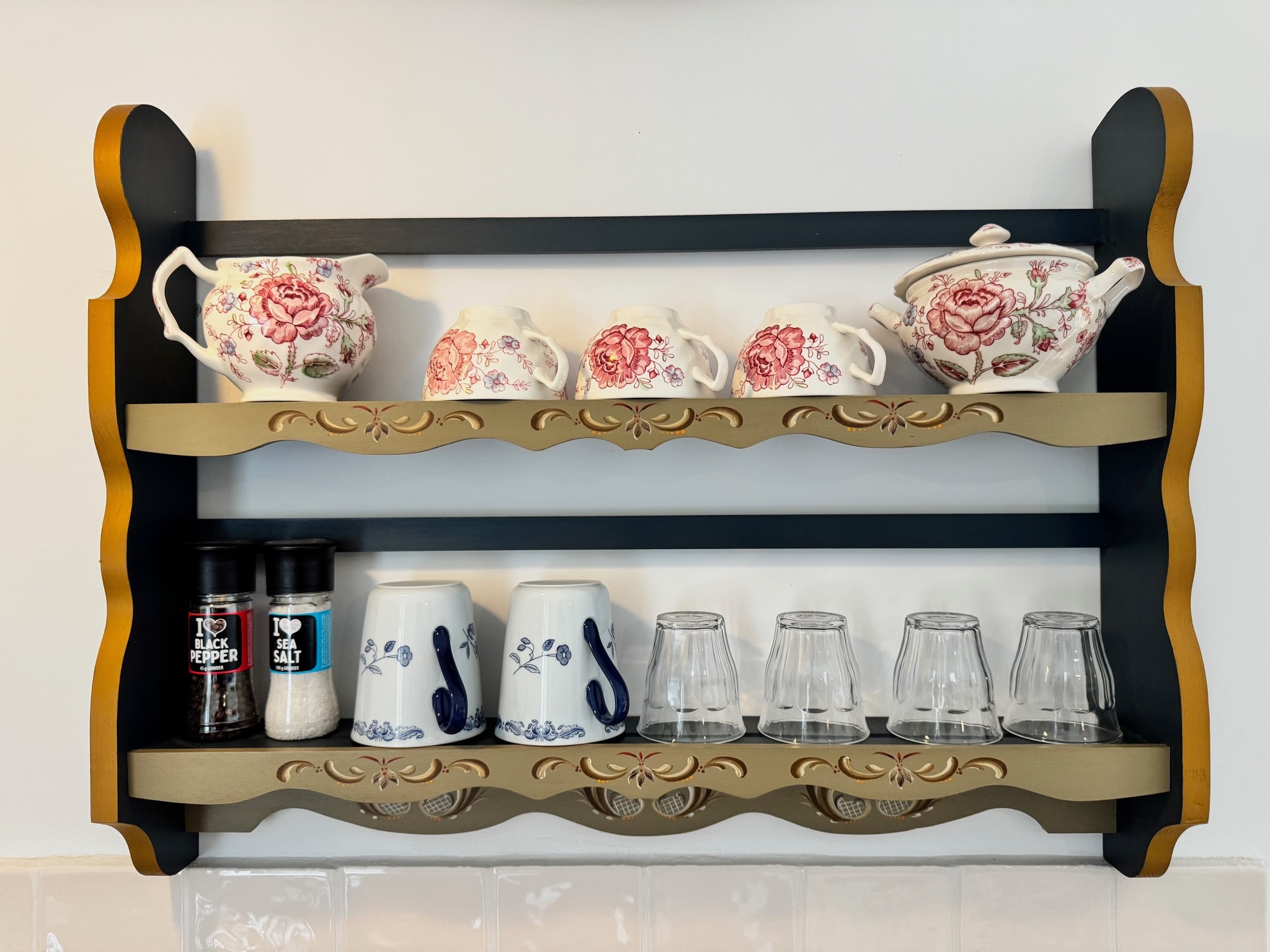 Servies en interieurdetail